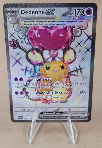 Dedenne ex 239/193 Paldea Evolved Full Art Holo Pokemon TCG