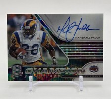 Marshall Faulk - 2021 Panini Spectra - Champion Signatures Auto - Celestial /15