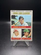 1970 Topps Reggie Jackson, Killebrew, Howard 1969 Homerun Leaders- poor/crease