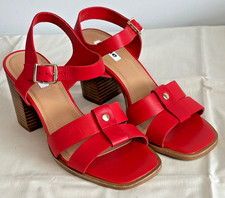 Image of DUNE London "Jessia" Leather Sandals - Red - Size 3 (36) - New Without Box
