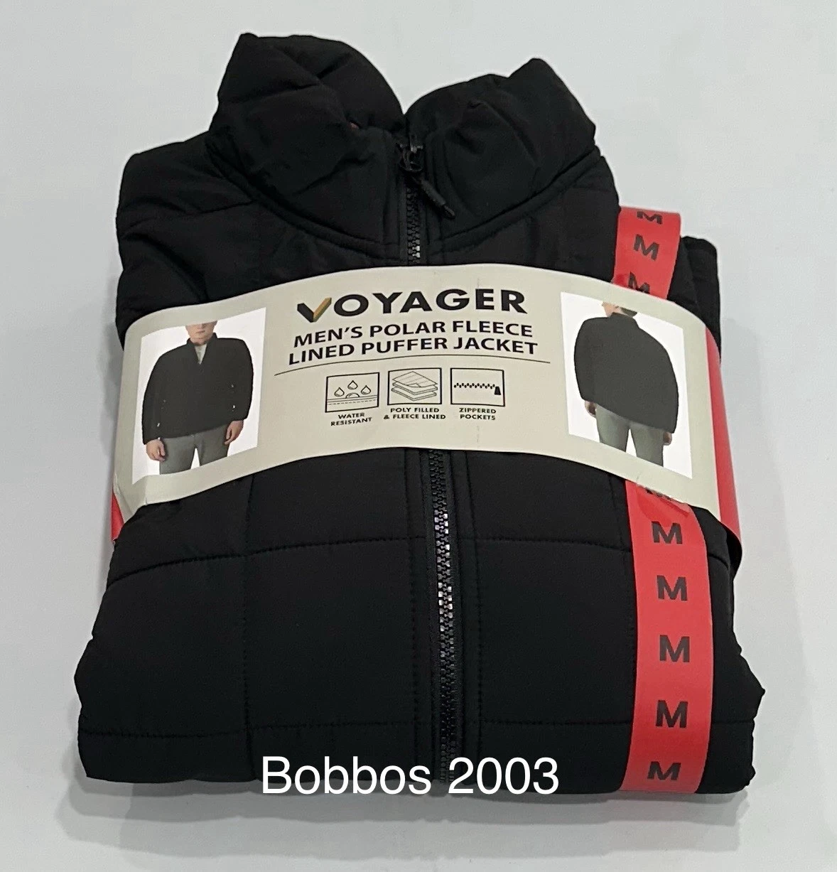 Voyager Men's Polar Fleece Lined Puffer Jacket, Black, Size M
Opens in a new window or tab