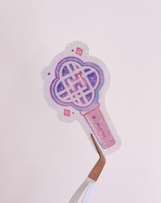 Kpop Demon Hunters Inspired Sticker   Huntrix Lightstick Laminated Sticker