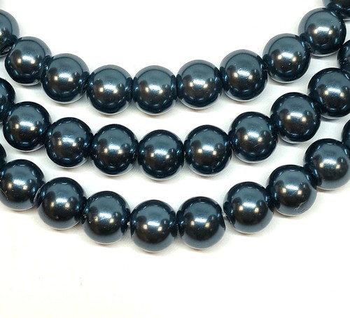 6mm/100pcs 8mm/50pcs 10mm/25pcs round glass pearl beads Jewellery DIY Craft - Picture 35 of 60