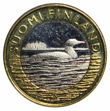 2014 Finlandia 5 Euro - Tiere Provinz Savonia Gavia MF136072