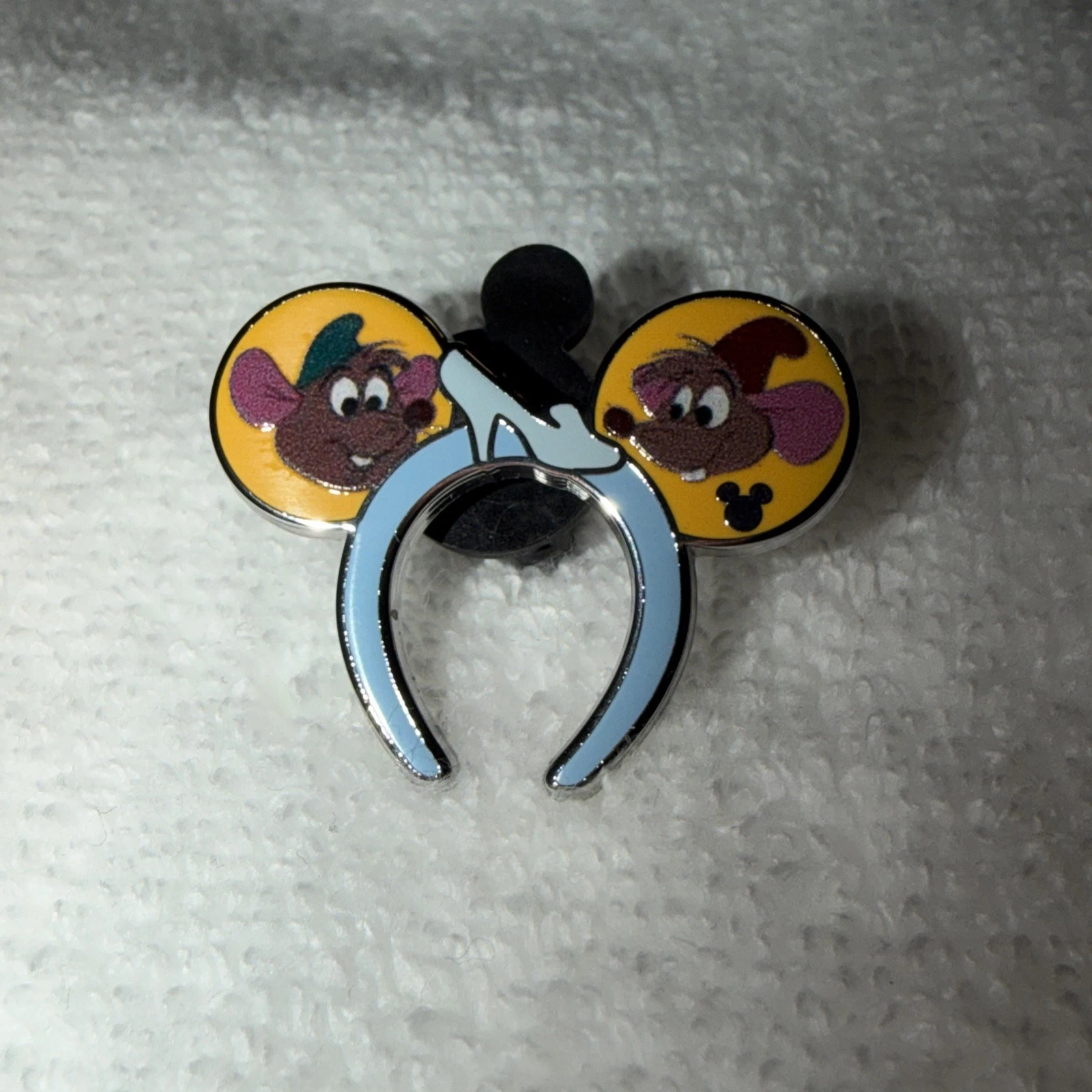 2026 Disney WDW Wave A Hidden Mickey Gus And Jaq Chaser Ear Headband Pin