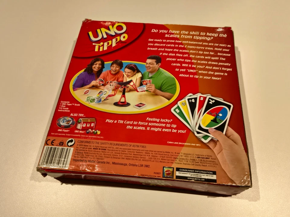 Uno Tippo Card Game - Mattel (2009) - For Parts - 1 Tray Missing - Image 2 of 4