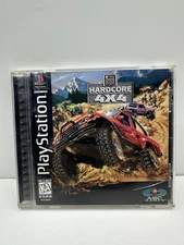TNN Motor Sports Hardcore 4x4 (PlayStation 1 PS1) Black Label CIB Cleaned Tested