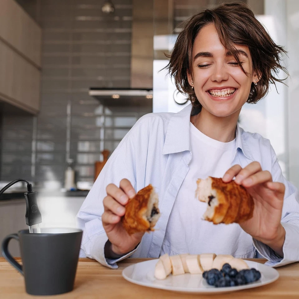 Calentador inmersión portátil 300 W 120/240 V Hervidor viaje para café/té Foto 2 de 4