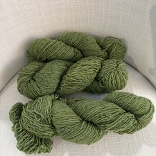 Mohair Yarn - Unknown Brand. Mohair Wool Blend-Read Details Grass Green