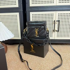 2026 Saint Laurent Beaute Beauty GWP VIP Vanity Case Converted Bag Black / Gold