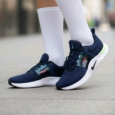 Nike Women's Renew IN-Season TR 10, Blackened Blue/Black,  Size: 7.5, CK2576-401