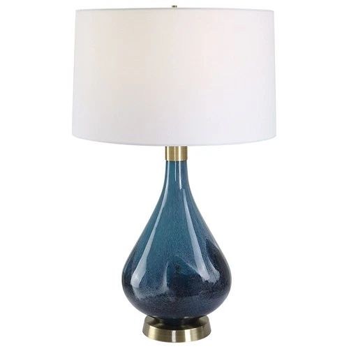 Uttermost 30098 Riviera 28" Tall Vase Table Lamp - Blue - Picture 1 of 7
