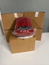 Lot Of 5 - Simplex 4906-9151 Fire Alarm Speaker Strobe Wall Mount Red
