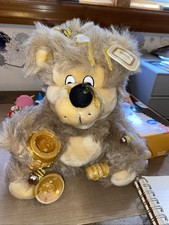 Vintage ELMO by Orzek Honey Bear Plush Light Brown Bees Honey Pot w/tag 1990