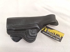 Tagua Left Hand Black Leather 4" Rotating Thumb Break Paddle Holster Fits 1911