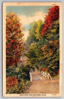 Greetings from Brainerd, Minnesota. Vintage Postcard