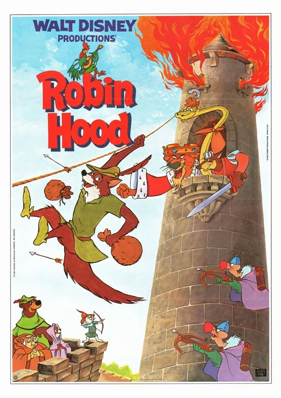 Robin Hood ORIGINAL A1 Kinoplakat Walt Disney / Wolfgang Reitherman ZEICHENTRICK - Bild 1 von 1