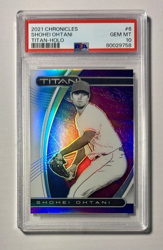 Shohei Ohtani 2021 Panini Chronicles #6 Titan HOLO Los Angeles Angels PSA 10