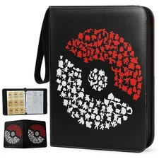 900 Cards Pocket Binder 9 Pocket Game Sport Trading Cards Storage Album Folder