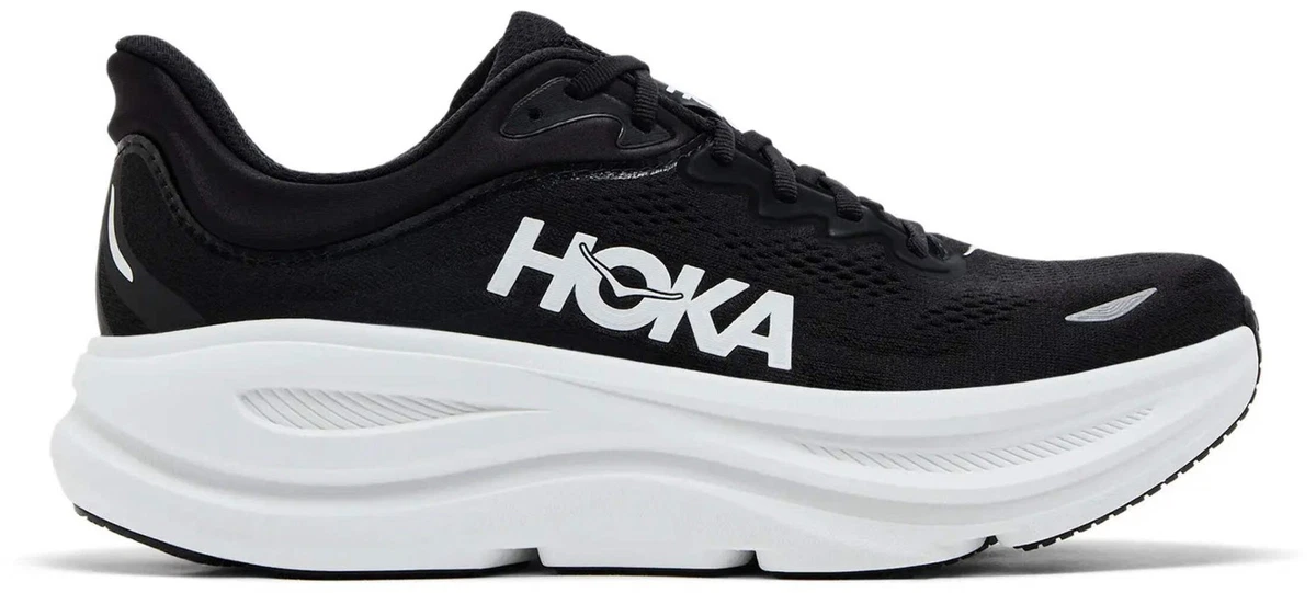 Hoka Bondi 9 Mens Size 8.5D Black White Athletic Running Shoes Sneakers Comfort HOKA Bondi 9 Men main image 2