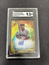 RICARDO CABRERA 2022 Bowman Inception Primordial Prospect AUTO GOLD /50 Reds