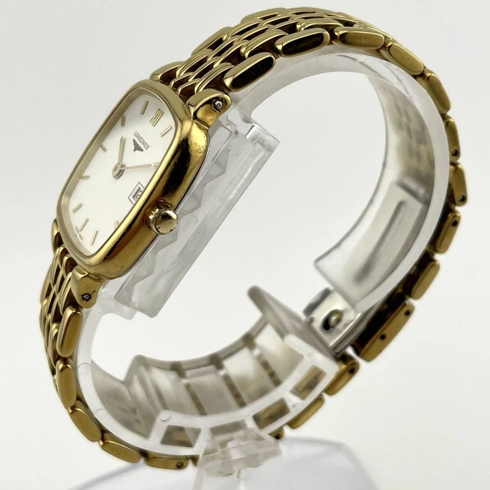 Longines Date Flagship Square Quartz Watch with Genuine Bracelet Sapphire Band - Image 4 of 4
