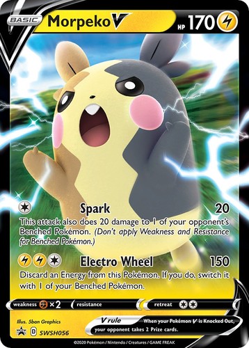 Morpeko V Holofoil NM Promo SWSH: Sword & Shield Promo Cards SWSH056