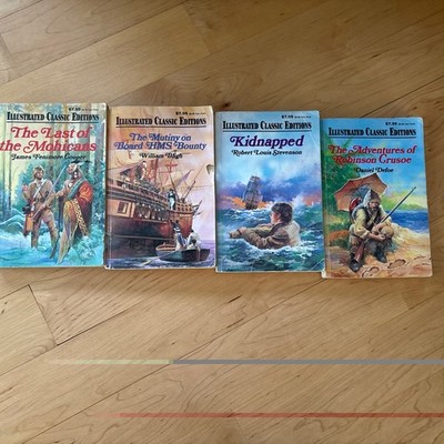 Illustrated Classic Editions Lot of 4 Hardcover Books Vintage Classic