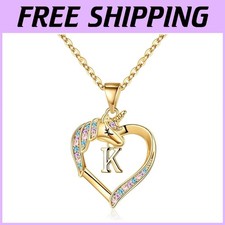 Sparkling Unicorn CZ Necklace for Girls