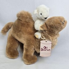 NA Bear Co 1985 Oil Bearon Camel  1982 Message Bearer Teddy Bear Set, Vintage