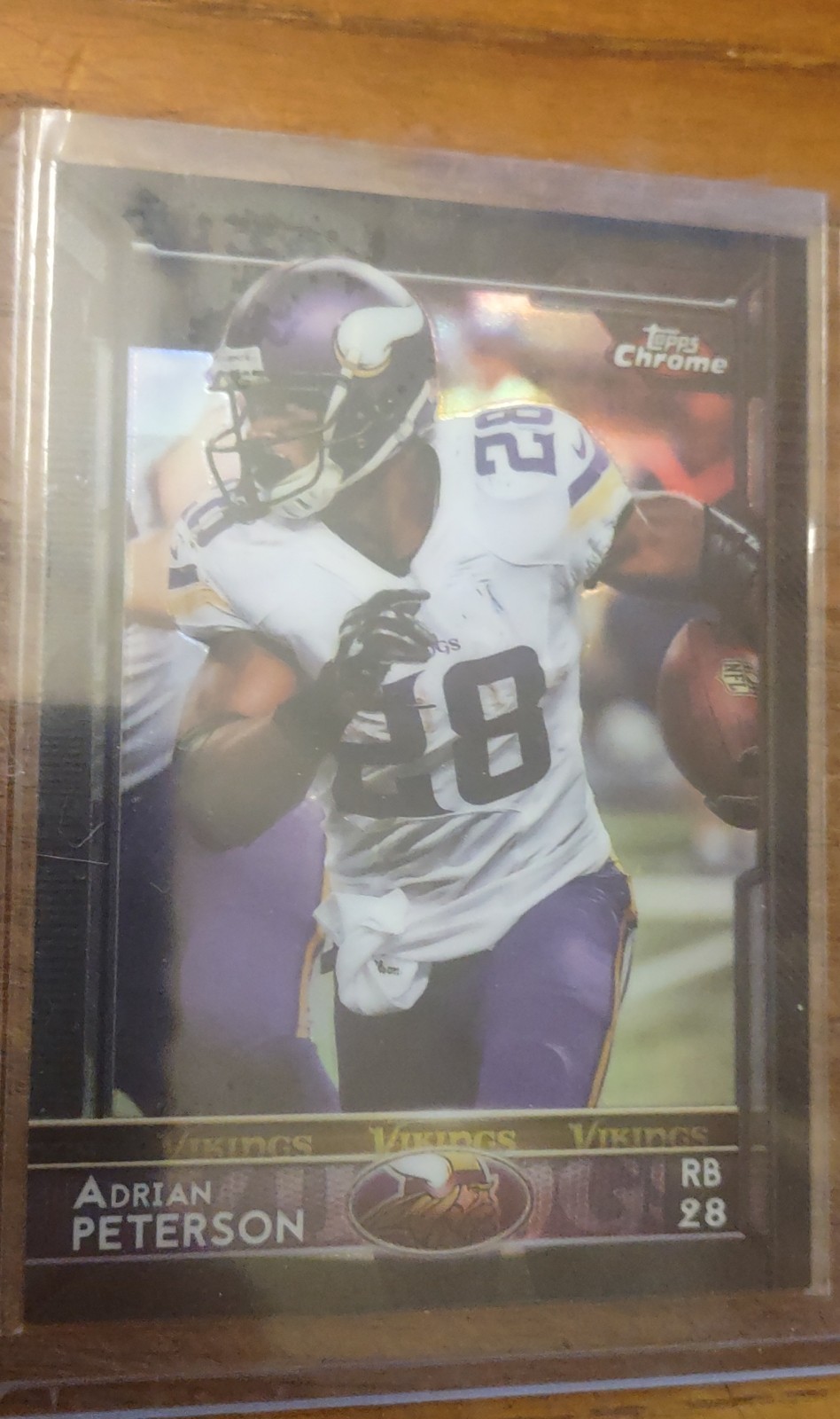 2015 Topps Chrome - Adrian Peterson #24 Black Refractor /299