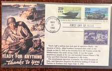 #2765c & f Allies Attack FDC with Gen. Patton stamp on S&T cachet