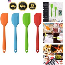 Silicone Spatulas, 11 inch Rubber Spatula Heat Resistant Seamless One Piece D...