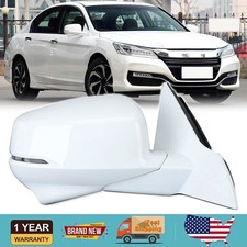 Passenger Side Mirror White For Honda Accord Sedan 2013-2016 2017 12pin Wcamera