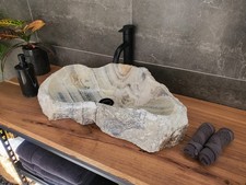 S34_05 Onyx Stone Vessel Sink - 22 x 13 inch