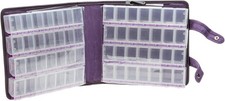 Bead Organizer, Locking 56 Compartments, Clear Lids