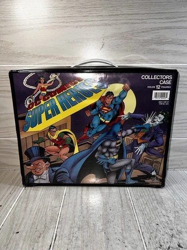 1980’s-1990’s Kenner DC Powers Action Figures Lot & Case Vintage Superman Batman