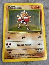 Pokémon TCG Hitmonchan Base Set 2 Holo Card 8/130
