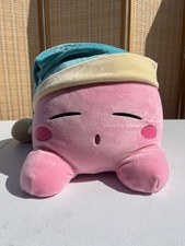 Nintendo Kirby Sleeping Plush 12" Jumbo Size Video Game Character With Hat