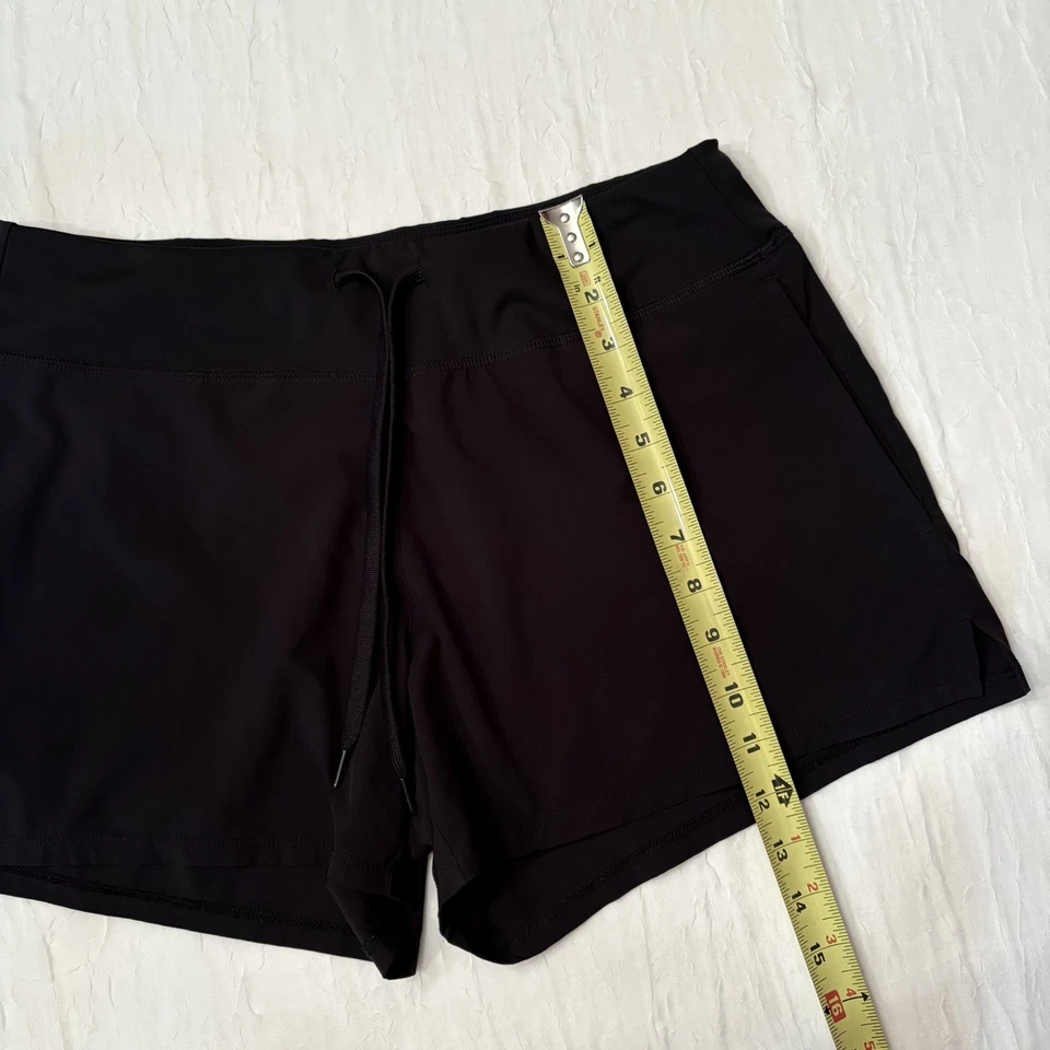 Pantalones Cortos EMS Tech Wick Para Mujer Medianos Negros Rendimiento Absorbente Senderismo Correr Foto 2 de 4