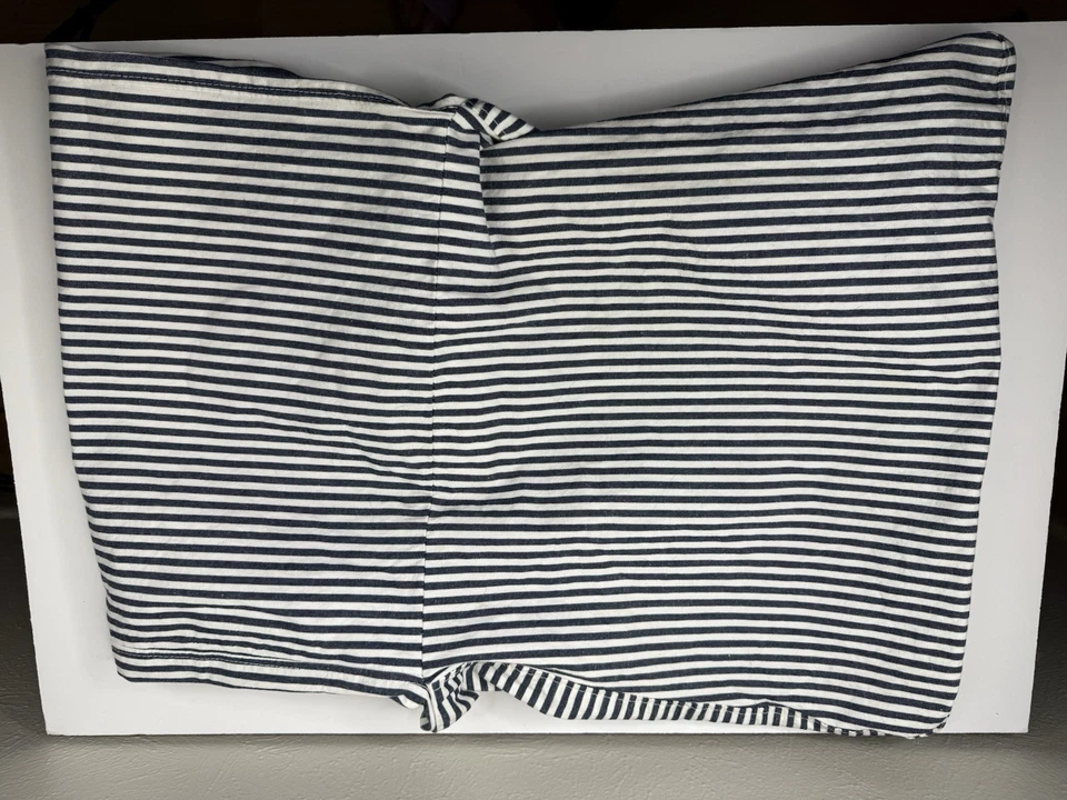 x2 IKEA Henriksdal Dining Chair Covers Slipcover Blue Ticking Striped Stripes - Image 4 of 4