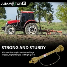 New PTO Shaft PTO Drive Shaft 1-3/8"x6 Spline w/ Slip Clutch T4 31.5-41" Yellow