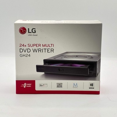 LG 24x Super Multi DVD Writer GH24 Black New In Box