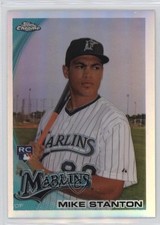 2010 Topps Chrome Refractor Giancarlo Stanton (Mike on Card) #190 1j2