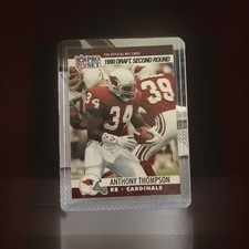 Vintage 1990 Pro Set Draft Anthony Thompson #700 (RC) Cardinals Rookie Card M1. rookie card picture