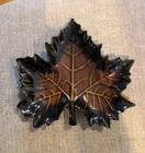 Vintage Anna VAN BRIGGLE Drip Glace Maple Leaf