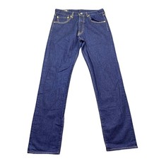 Levis Premium 501 93 Straight Leg Jeans Dark Wash Indigo Blue Mens Sz 32 Grunge