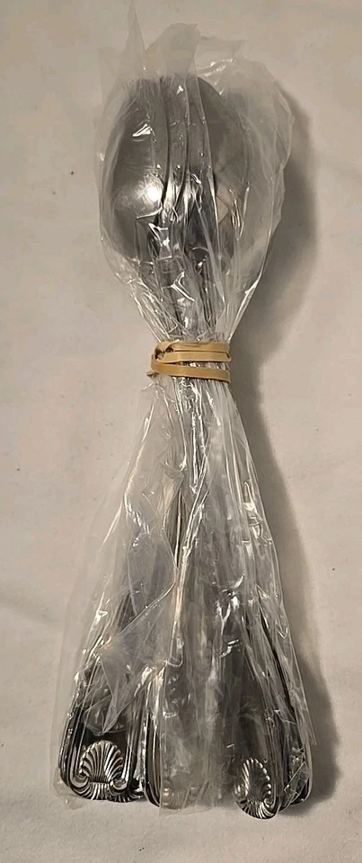 NEW lot of 12 Teaspoons Capco Stainless Steel Shell Flatware Silverware - Image 2 of 4