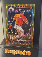 2024 Topps Chrome Update Series Victor Caratini #USC73 Gold Raywave /50 Twins