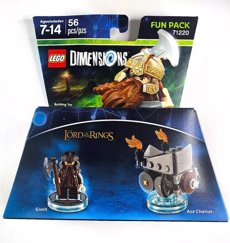 LEGO DIMENSIONS LORD OF THE RINGS 71220 GIMLI + AXE CHARIOT Factory Sealed